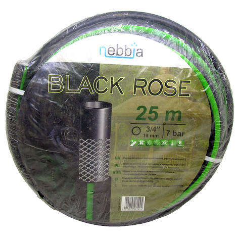 Шланг сад.NEBBIA BlackRose 3/4"(25м) (19мм/Garden Hose 3/4" MT 25), фото 1