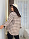 Жіноча сорочка з фланелі у клітинку у кольорах (Батал), фото 6