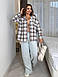 Жіноча сорочка з фланелі у клітинку у кольорах (Батал), фото 10
