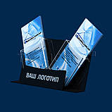 Підставка під флаєри іміджева на дві кишені, фото 3