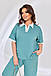 Костюм жіночий літній великого розміру з широкими штанами, фото 3