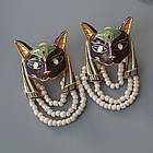 Сережки шото "Таємниця Бастет", фото 5