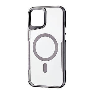 Чохол Metal Frame with MagSafe iPhone 12 Pro Max Black, фото 1