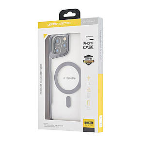 Чохол Metal Frame with MagSafe iPhone 12 Pro Max Black, фото 2