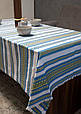 Скатертина бавовна натуральна 220*150 см Вишиванка українська Етно національна, для столу інтер'єрна велика, фото 2
