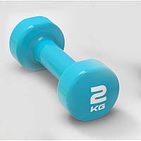 Гантель вініл STUDIO DUMBBELL блакитний Уні 2кг original Акція Знижка