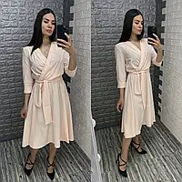 Стильное женское платье с запахом,РАЗМЕР ТОЛЬКО 44(М)