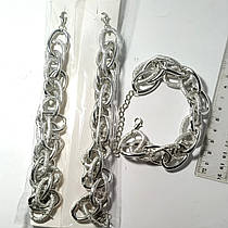 Браслет на руку "Овал срібло".