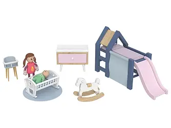 Іграшкова дерев'яна мебель для лялькового будинку Playtive (дитяча кімната)