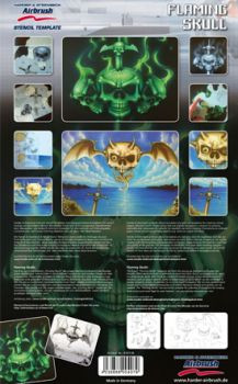 Трафарет "Flaming Scull", фото 1