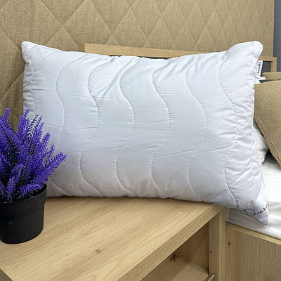Подушка (50x70х20 см) для сну гіпоалергенна Decorator Quilt, колір білий (84-152)