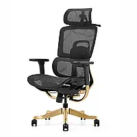 Дизайнерское офисное ергономичное кресло ANGEL Glamour Gold