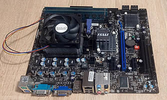 Б/В Комплект sAM3/MSI 760GM-P33 + Athlon II X3 445 3.10GHz + 8GB DDR3 + кулер