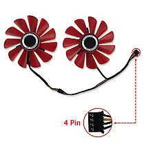 Кулер XFX R9 RX580 RX 570 RX480 RX470 пара FDC10U12S9-C, фото 4