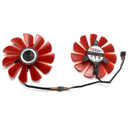 Кулер XFX R9 RX580 RX 570 RX480 RX470 пара FDC10U12S9-C, фото 1