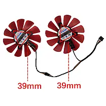 Кулер XFX R9 RX580 RX 570 RX480 RX470 пара FDC10U12S9-C, фото 3