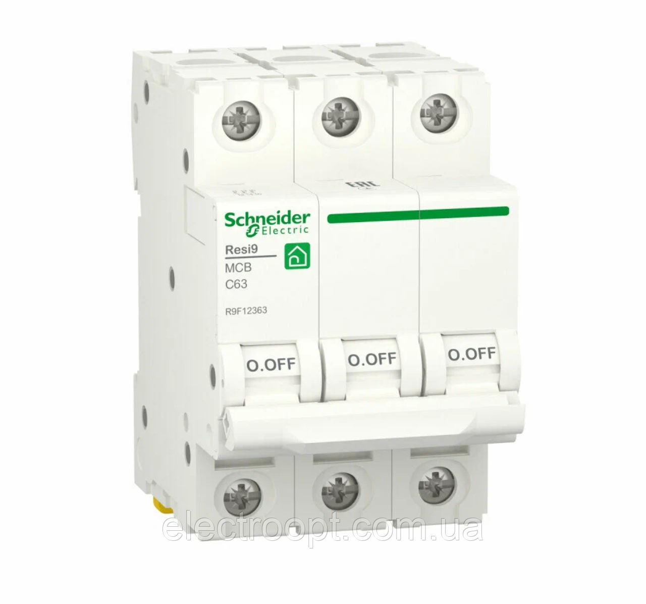 Автоматичний вимикач RESI9 Schneider Electric 63 А 3П C 6 кA