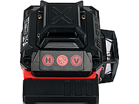 Самовирівнюючий 4D 16 ліній  лазер із зеленим променем з аксесуарами та штативом YATO YT-30415, фото 4