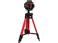 Самовирівнюючий 4D 16 ліній  лазер із зеленим променем з аксесуарами та штативом YATO YT-30415, фото 5