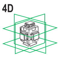 Зелений лазер A+ 16 ліній 4D з аксесуарами YATO YT-30417, фото 10