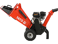 Бензиновий подрібнювач гілок діаметр 100 мм, ємність 196 см³ YATO YT-86155, фото 4