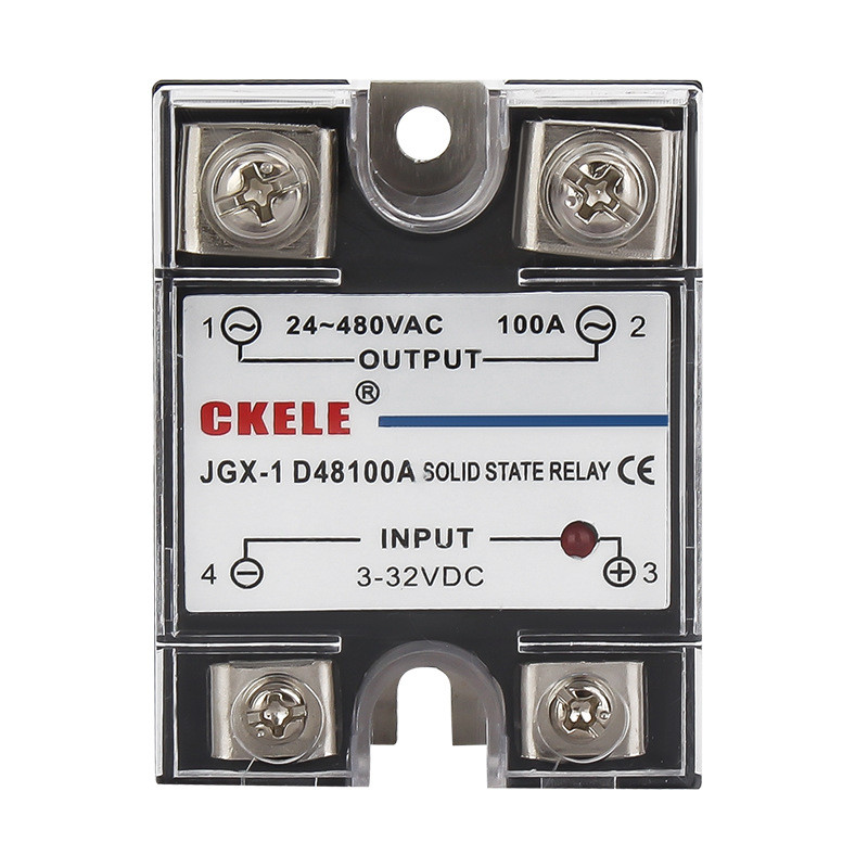 Однофазне твердотільне реле JGX-1 D48100A 100A, DC - AC, для керування опалювальним обладнанням