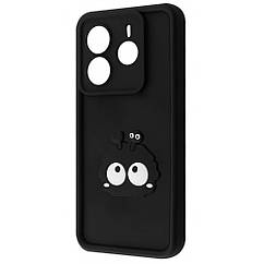 Чехол Pretty Things Case Xiaomi Redmi Note 14 4G (Global) black/eyes