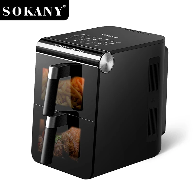 Аерогриль на 2 контейнери 3400 Вт 6.5+6.5 л Sokany SK-10084 Fm
