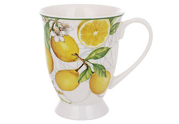 Кухоль (6шт) порцелянова Сицилійський лимон, 300мл