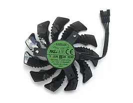 Кулер Gigabyte PLD08010S12HH 4Pin 0.35A GTX 1050Ti 1050 RX 550 RX560 Кулер 78мм, фото 5