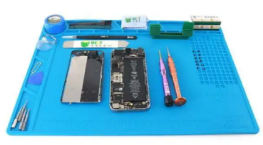 Силіконовий килимок мат для паяльних робіт, термостійкий S-140 350*250мм, фото 1