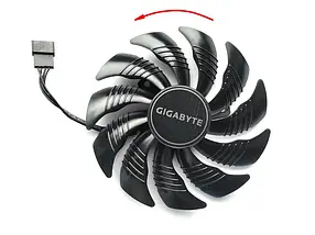 Кулер Gigabyte T129215SU GTX 1050, 1060, 1070, 960, RX 470, 480, 570, 88 мм лівостор