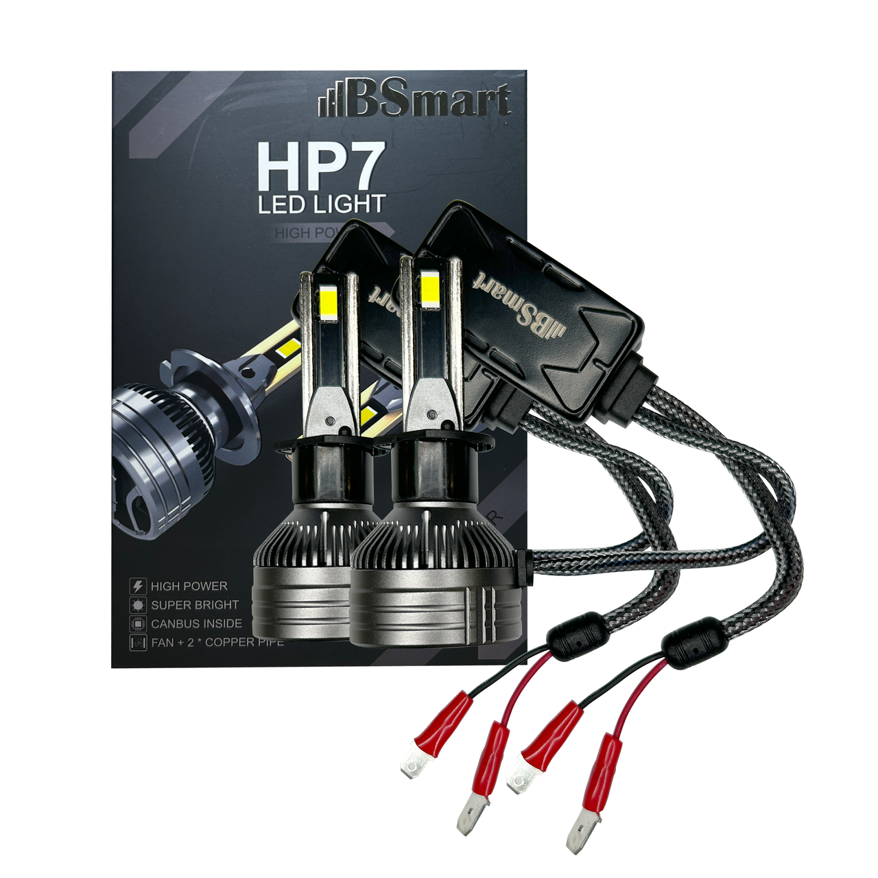 Автолампи LED BSmart HP7 CSP H1 12000Лм 130Вт 6000K 12В Canbus 65Вт на лампу