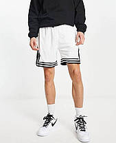Літні чоловічі спортивні шорти Jordan Diamond Dri-Fit White шорти Білі Джордан з кишенями 100% поліестер, фото 4