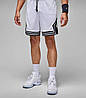 Літні чоловічі спортивні шорти Jordan Diamond Dri-Fit White шорти Білі Джордан з кишенями 100% поліестер, фото 7
