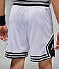 Літні чоловічі спортивні шорти Jordan Diamond Dri-Fit White шорти Білі Джордан з кишенями 100% поліестер, фото 10