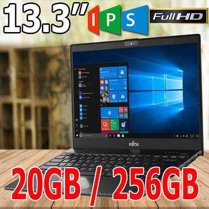 Сенсорний ноутбук Fujitsu LIFEBOOK U938 i5-8250U 13,3'' 20GB DDR4 256GB SSD Windows 11, фото 1