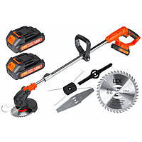 Аккумуляторный триммер газонный 150мм LЕX LXCGT2B-21V триммер садовый