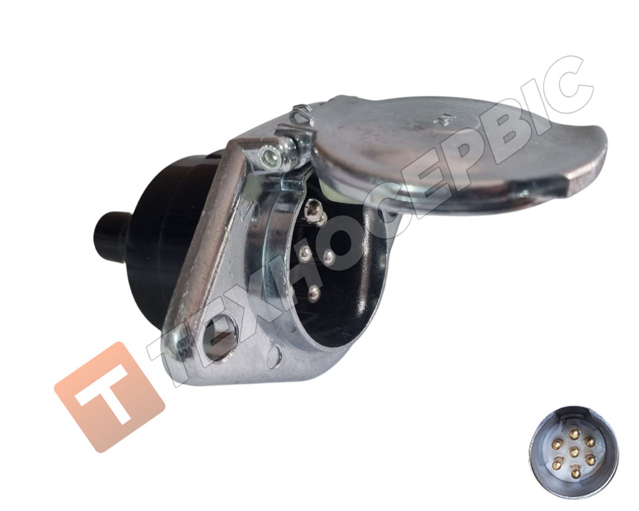 Електророз'єм причепа N-type 24v 7pin розетка ( Турція)1875898