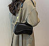 Стильна сумка-багет "Chain" Чорна, фото 4