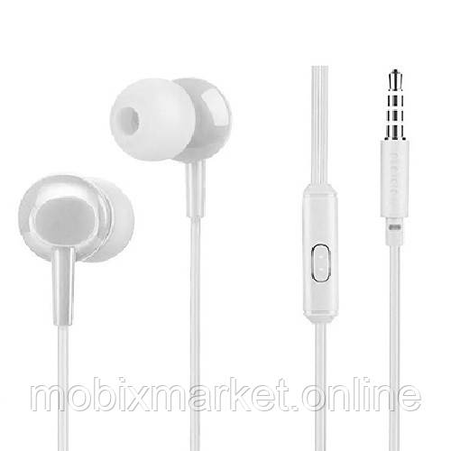 Навушники HOCO M19 Drumbeat Universal mini- jack white (with mic)