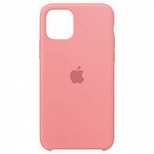 Silicone case for iPhone 11 ( 6) light pink (закритий низ)