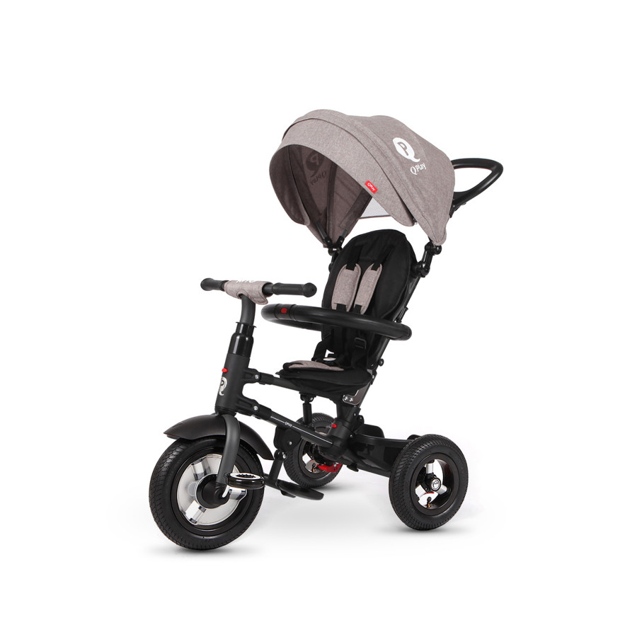 Триколісний велосипед складний Qplay RITO RUBBER, Grey