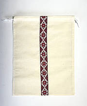 Мішок бавовна Вишиванка, екомішок український національний, еко торбинка, екоторба, мішок для подарунків