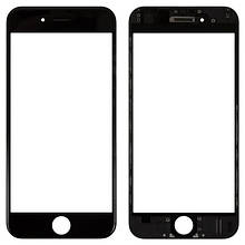 Скло корпусу iPhone 6 з OCA-плівкою та рамкою black (оригінал)