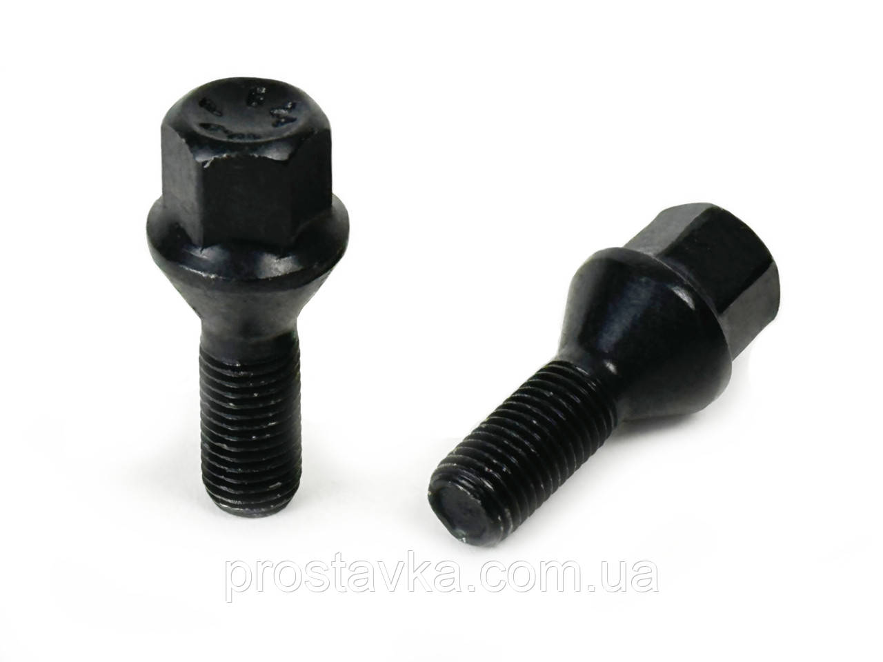 Болт FARAD | Болт М12x1,5x26 мм Конус Цинк ключ 17 Чорний, фото 1