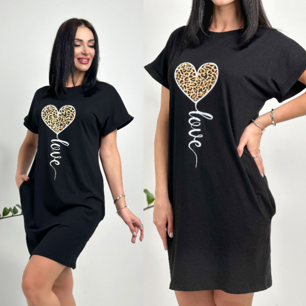 Повсякденне жіноча сукня великих розмірів коротка сукня на кожен день красива літня сукня міні легка, фото 1