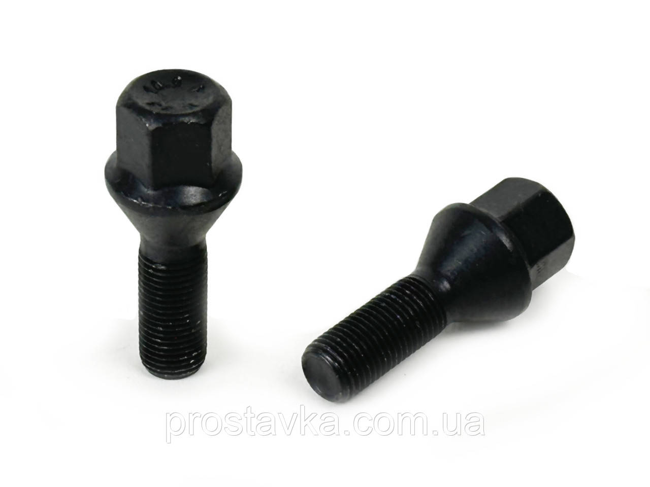 Болт FARAD | Болт М12x1,25x28 мм Конус Чорний Цинк ключ 17, фото 1