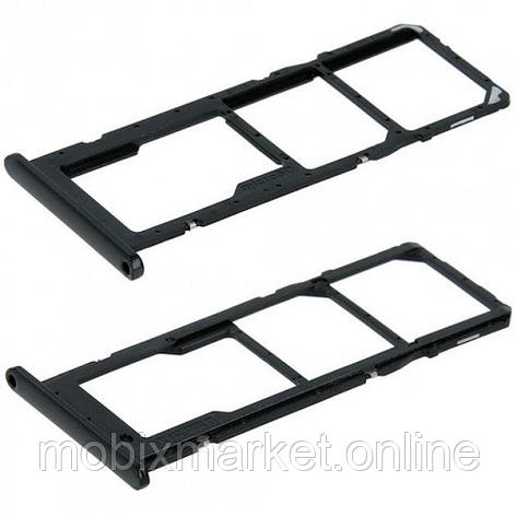 Тримач SIM- карти Samsung A025 Galaxy A02s 2021 black, фото 1