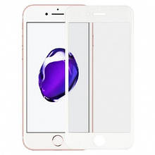 Скло iPhone 6/6S 4.7 (0.3 мм, 4D ARC, біле) Люкс